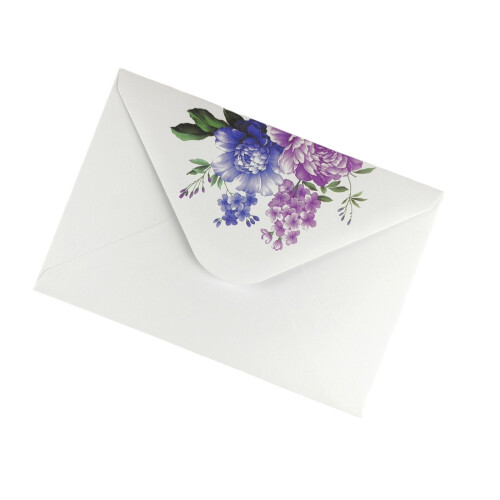 100 Pieces Charming White Flower Envelopes Great for Invitations and Notes 50 piece set