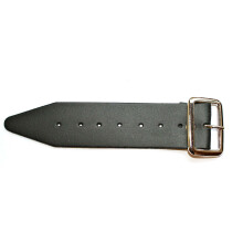 Kilt Leather Strap and Buckle 5" Extender Extension 1.5" wide - Black