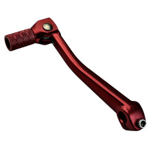 Alloy Motorcycle Shifter Pedal Lever Sand Texture Non Slip Improves Control Red
