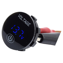 Waterproof Digital Voltmeter With LED Display Voltage Meter For Vehicle Marine Blue