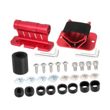 High Strength Aluminum Bike Rack Set Ensures Stable Fork & Wheel Fastening Red