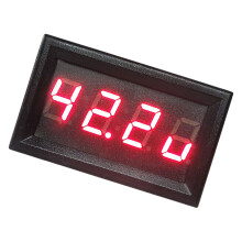 3 In 1 Car Digital Voltmeter With Temperature Monitor And Clock LED Display Red