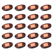 36 LED Underbody Glow Underglow Strobe Light Easy Installation for Car Truck Red