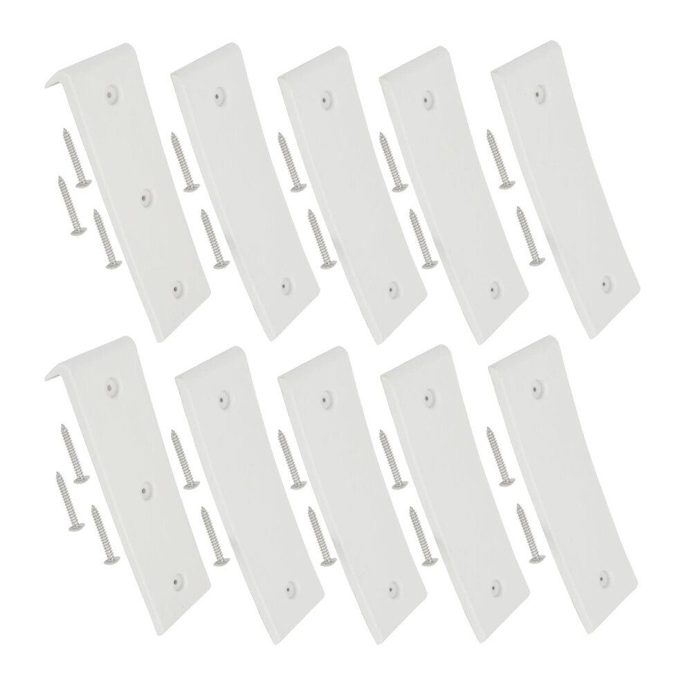 3X10 Inch Marine Boat Trailer Bunk Slide Pads With End Caps For Easy Loading White 7754004627598