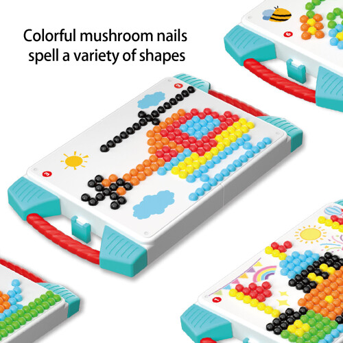 Kids Mushroom Pegboard With Assorted Colors For Brain Training Accessories