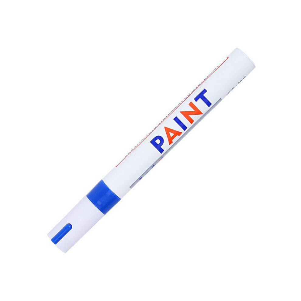 Multiple Surfaces Marking Pen Heat Resistant For Industrial Rubber Glass Metal Blue 7754004624351