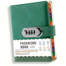 Practical B6 Notebook With Safe Password Protection For Confidential Writing Green