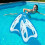 Swim Training Hand Paddles Swimming Webbed Golves With Adjustable Yellow orange. child 1