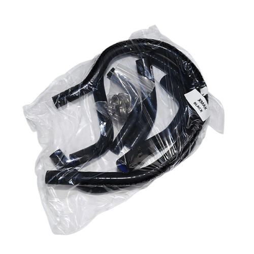 Motorcycle Engine Cooling Hose 22mm Silicone Material Better Heat Guard Black