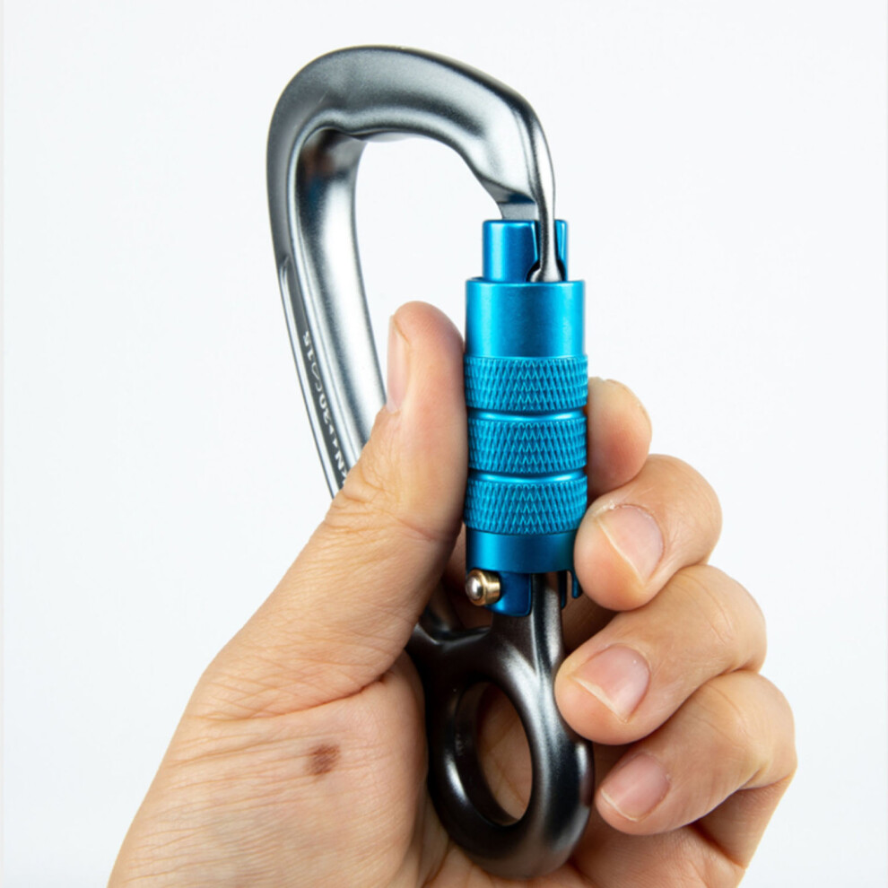 D Shape Aluminum Alloys Carabiner Climbing Carabiner Safety Connector For Rock 7696002213376
