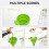 (Color A, -) 9pcs Silicone Collapsible Kitchen Funnels for Bottles 5