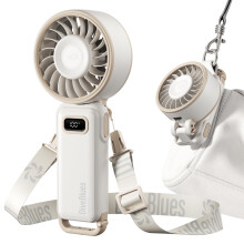 Diveblues Handheld Turbo Fan, 1–100 Speed Portable Fan with Strong Airflow, USB-C Rechargeable, 4-in-1 Personal Neck/Desk/Travel Fan, Lightweight Fo