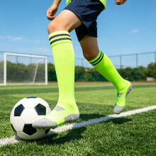 Multifunctional Sports Hosiery Suitable for Stable Performances and Fluorescent green L
