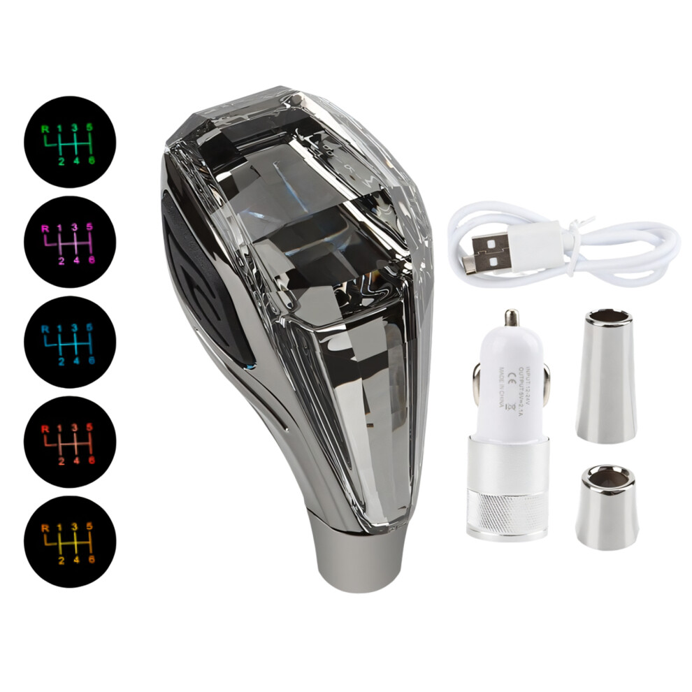 Gear Shifter Knob With Smooth Surfaces And Comfortable Grip For Easy R135 246 Gray 7754004666788