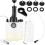 Universal Brake Bleeder Vacuum Pump Set Includes 1L Waste Bottle Multiple Adapter 1