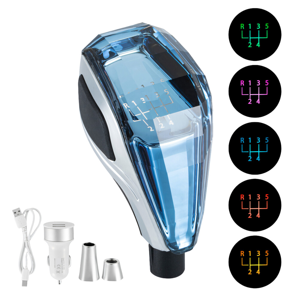 Ergonomic Design Led Up Shifter Knob For Vehicles For Interior R135 24 Light/Blue 7754004666771