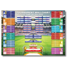 2026 World Tournament Wallchart – A2 Sized Stadium Glow Style Tournament Tracker