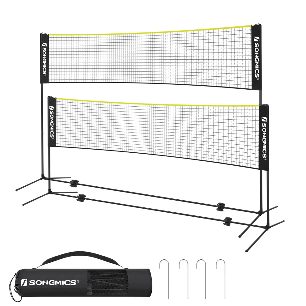 Photos - Badminton Songmics 4M  Net Volleyball Net Adjustable Height Portable Set for Tennis, Beach, Volleyball, Garden, Park, Outdoor 