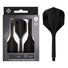 Harrows Solo Integrated Flight & Shaft System – 3 Molded Flights & Shafts – One-Piece Aero Core Construction – Fixed 90 Design for Stability (