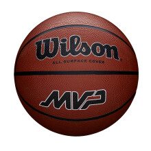 Wilson MVP Basketball, Made From Durable Rubber For All-Surface Performance, Exp