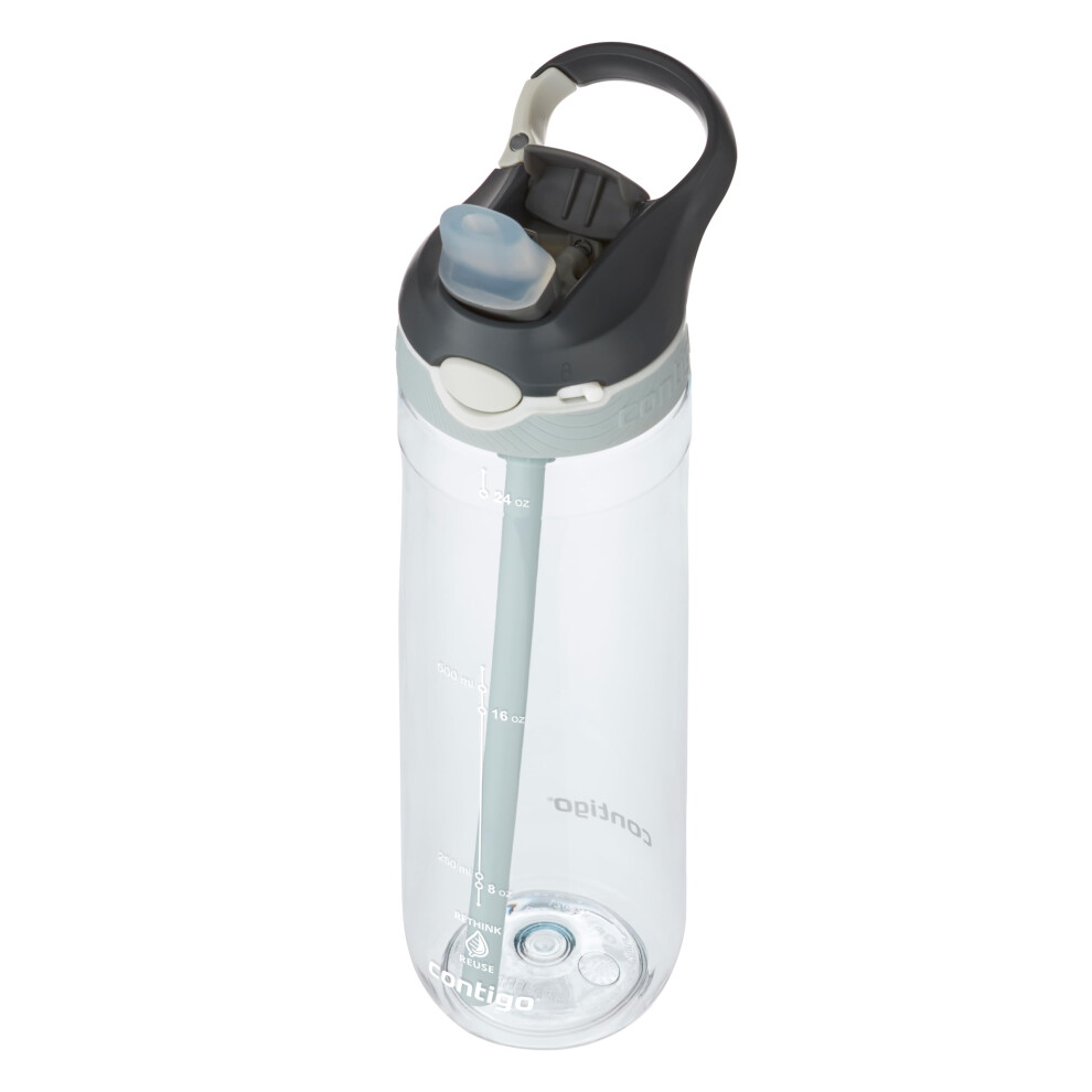 Contigo Ashland Autospout Water Bottle With Flip-Straw | Large Bpa Free Drinking Bottle | Sports Flask | Leakproof Drink Bottle | Ideal For School, G