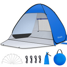 Glymnis Pop Up Beach Tent Small for 1-2 Person/Large for 3-4 Person, UV Protecti