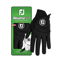 FootJoy WeatherSof Women's Golf Glovee, Left Hand (for Right Handed Golfer), Black, M-L EU