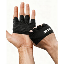 FitDA Weight Lifting Gloves for Men & Women, Gym Gloves Breathable Anti-callus Non-Slip for Weightlifting, Cycling, Strength Training (black, M)