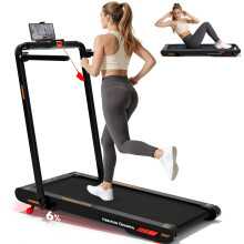 Lysole 4 in 1 Walking Vibration Pad with 6% Incline,12 km/h Treadmills for Home, Foldable Incline Treadmill with App Compatible, with Remote Control