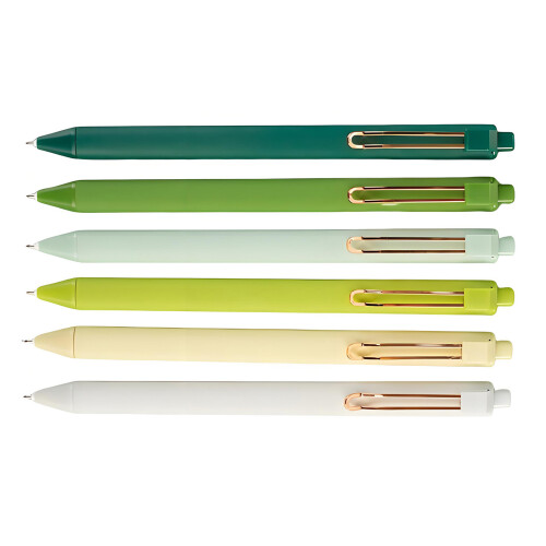 6Pcs Retractable Gel Pen 0.5mm Quick Drying Smooth Writing for Office School