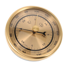 Accurate 70mm Display Pressure Instrument For Wall Mount Indoor Outdoor Use Golden