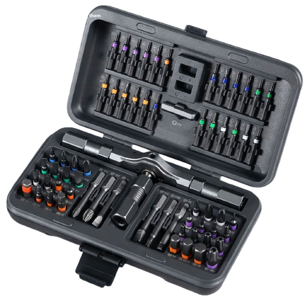 Multiple Bit Ratcheting Screwdriver Set For Handcraft Projects And Maintenance 7754004598713