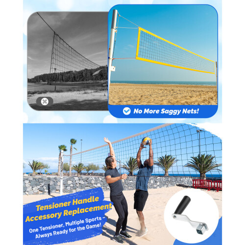 Profession Tennis Net Tension Adjusting Handle Tennis Net Post Adjusting Handle Blue