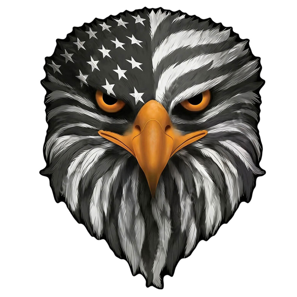 Patriotic Bird & Flag Sticker Waterproof Car Decal Reflective Designs L Style2 7754004656949