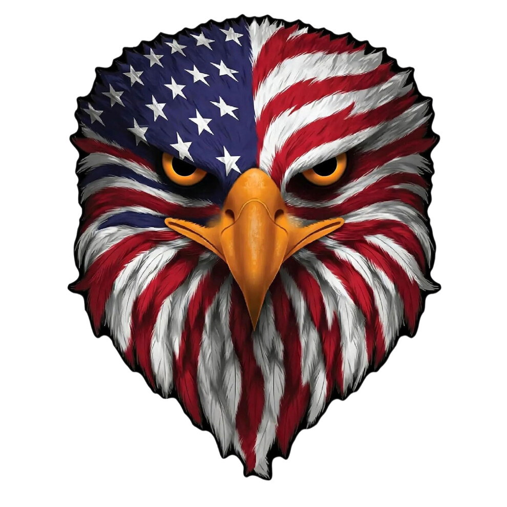 Strong American Flag Bird Eye Sticker Decors For Outdoor Use On Vehicles M Style1 7754004656970