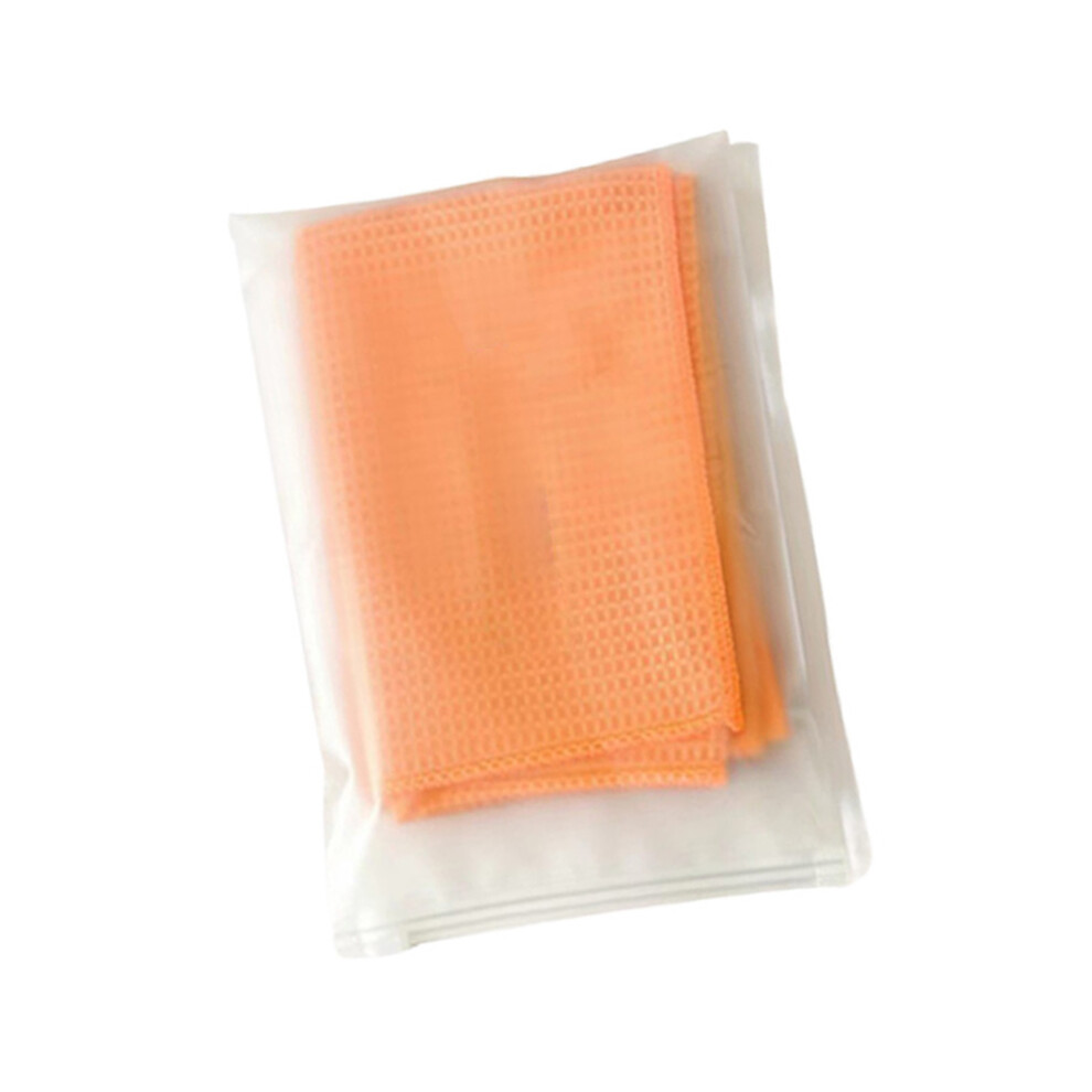 Premium Microfiber Waffle Weave Towel For Auto Detailing And Glass Cleaning Orange 7754004646926