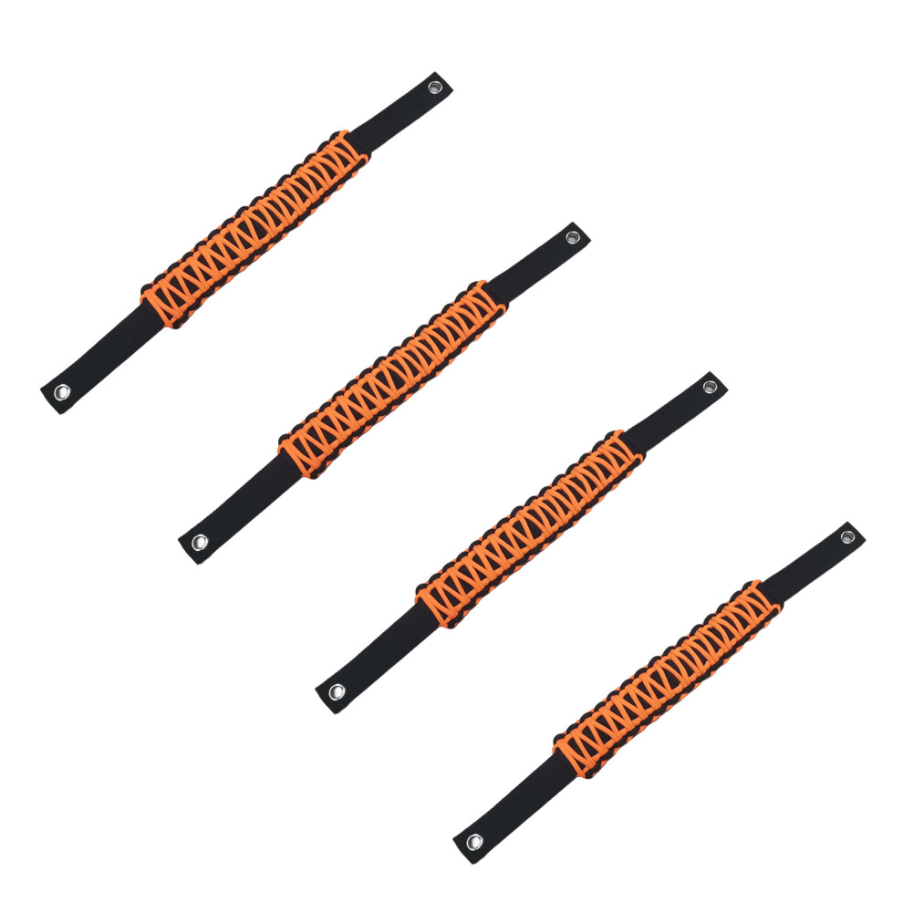 4 Pieces Ergonomic Vehicle Arm Rests Designed For Secure Grip While Driving Orange 7754004657045