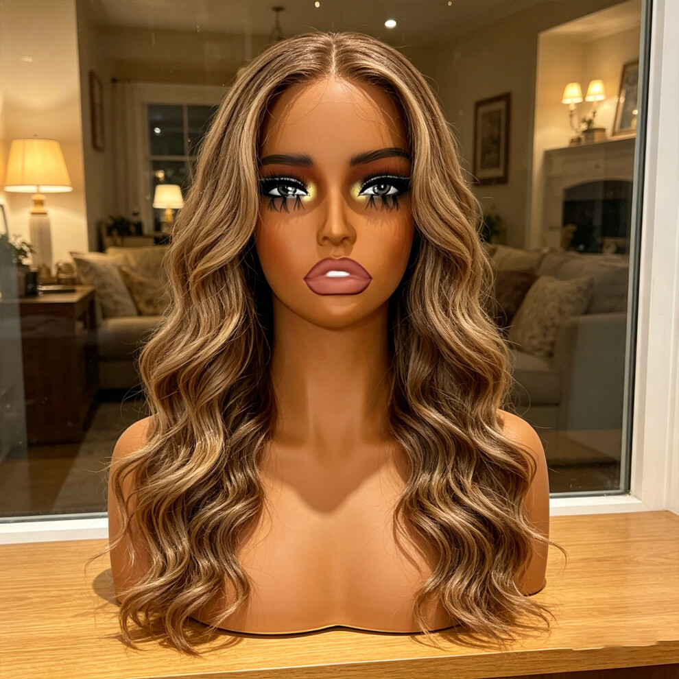 Unisex Pvc Wig Head Mannequin With Shoulder For Displaying Hats Scarves And Jewelry