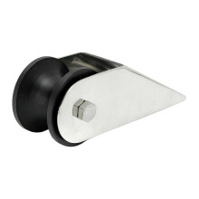 Marine Grade Support Roller With Rubber Wheel for 20 to 30 Feet Boats 50MM Wide