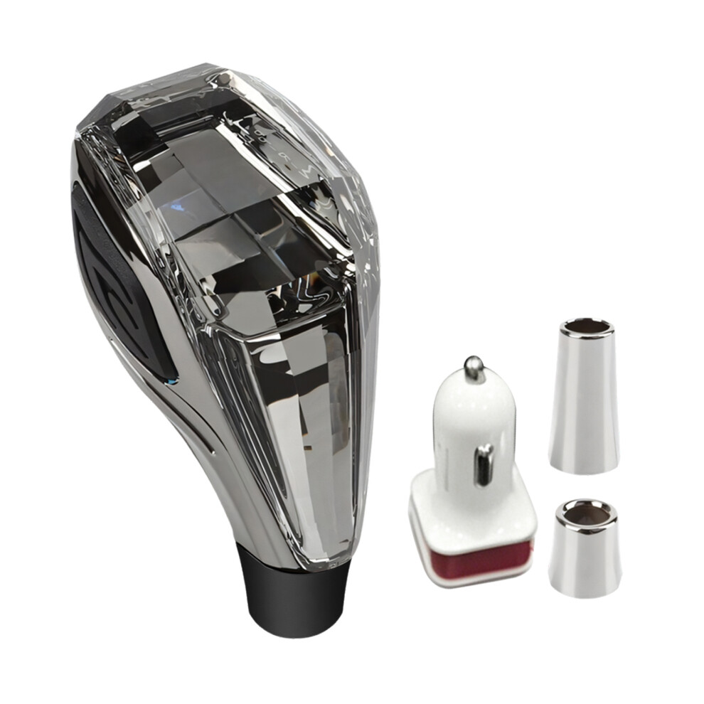 Multicolor Dynamic Effect Gear Shifter Knob Make Of Pc Material For R135 24 Light/Gray 7754004666740