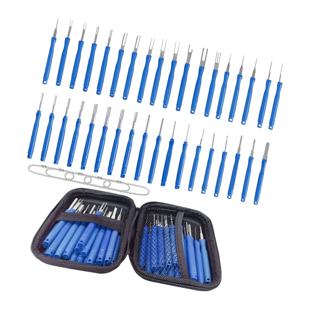 Multipurpose Vehicle Car Wire Terminal Removal Connector Separator Tool Set Blue 7754004667013