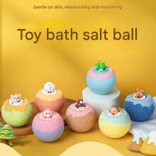 Animal Shape Kids Bath Ball 100g Each Natural Essential Oils For fish grape flavor