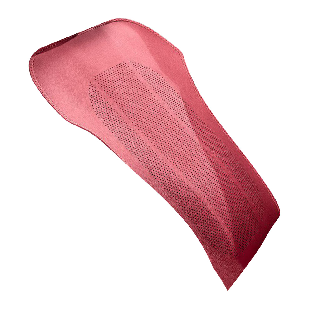 Ventilation Car Back Cushion Ergonomic Design Breathable Leather Seat Back Cover Red 7754004586581
