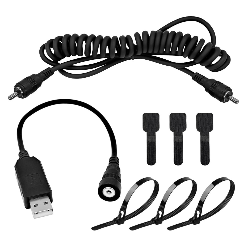 Usb Powered Heated Helmets Wire With 12V Plug Suitable For Snowmobile Gear 7754004666429