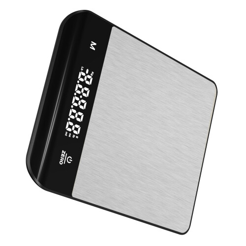 Practical Digital Kitchen Scale For Baking With Screen Display And Various Silver