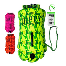 DIPPY Tow Floats For Open Water - 28L Swim Buoy with Dry Bag | Wild Swimming Float Accessories for Triathletes & Swimmers
