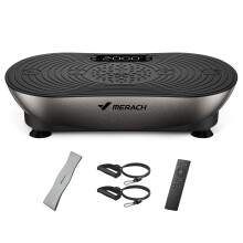 MERACH Vibration Plate for Weight Loss and Shaping, Vibration Plate Exercise Machine with Enhanced Vibration Frequency,99 Speed Levels, Built-in Blu