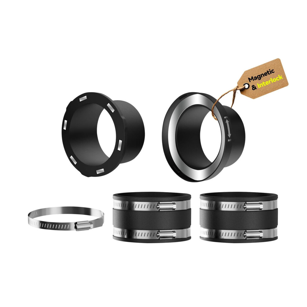 Workshop Dust Management Solution 5Pcs Joiners For 4Inch Tubes 7754004618183