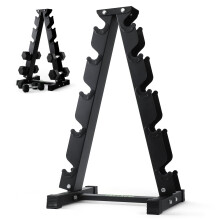 PhysKcal Dumbbell Rack Heavy Duty Steel 350kg Load Bearing, 5-Tier Weights Storage Dumbbell Stand