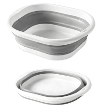 Lafefe Thickened Collapsible Washing Up Bowl, Portable Folding Wash Basin with Handles, Space Saving Camping Sink Multipurpose for Camping, Caravan,